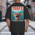 Chihuahua Teefs Top Teeth Chi Jowls Paws Dog Mom Dad Big And Tall Men's T-Shirt Back Print