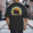 Chinchilla Dad Father's Day Chinchilla Lover Dad Daddy Big And Tall Men's T-Shirt Back Print
