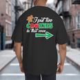 Christmas Twins Expecting Dad T-Shirt Pregnant Wife Tee Big And Tall Men's T-Shirt Back Print