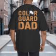 Color Guard Dad Flag Flipping Father Big And Tall Men's T-Shirt Back Print Color Guard Dad Flag Flipping Father Big And Tall Men's T-Shirt Back Print
