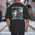 Cool Alpha Wolf Meme Don't Worry Kitten Daddy's Here Big And Tall Men's T-Shirt Back Print