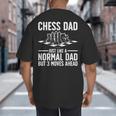 Cool Chess Player Art For Men Dad Knight Chess Lovers Pieces Small Big And Tall Men's T-Shirt Back Print