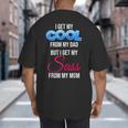 I Get My Cool From My Dad But I Get My Sass From My Mom Big And Tall Men's T-Shirt Back Print