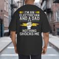 Cool Electrician For Men Dad Professional Electrician Big And Tall Men's T-Shirt Back Print Cool Electrician For Men Dad Professional Electrician Big And Tall Men's T-Shirt Back Print