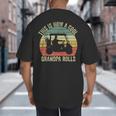 This Is How A Cool Grandpa Rolls Vintage Golf Dad Grandpa Big And Tall Men's T-Shirt Back Print This Is How A Cool Grandpa Rolls Vintage Golf Dad Grandpa Big And Tall Men's T-Shirt Back Print