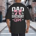Coquette Pink Bow Men Dad Of The Birthday Girl Big And Tall Men's T-Shirt Back Print Coquette Pink Bow Men Dad Of The Birthday Girl Big And Tall Men's T-Shirt Back Print