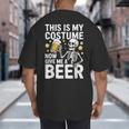 This Is My Costume Give Me A Beer Shirt Men Dad Halloween Big And Tall Men's T-Shirt Back Print