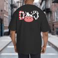 Cow Mom Or Dad Birthday Farm Birthday Party Big And Tall Men's T-Shirt Back Print Cow Mom Or Dad Birthday Farm Birthday Party Big And Tall Men's T-Shirt Back Print