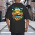 Cruising With My Son Mom Dad Cruise Vacation Matching Big And Tall Men's T-Shirt Back Print
