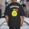 Cute Avocado For Dad Men Fruit Avocado Pear Lovers Big And Tall Men's T-Shirt Back Print