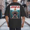 Cute English Mastiff Jowls Burger Bullmastiff Dog Mom Dad Big And Tall Men's T-Shirt Back Print