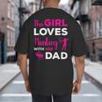 Cute Girls Hunting Dad Daughter Hunting Buddy Hunter Big And Tall Men's T-Shirt Back Print