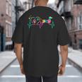 Dachshund Doxie Weenie Mom Dad Heartbeat Tie Dye Dog Big And Tall Men's T-Shirt Back Print