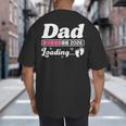 Dad To Be 2026 Loading Pink Pregnancy Reveal New Dad Daddy Big And Tall Men's T-Shirt Back Print