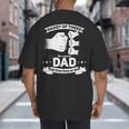 Dad Of 3 Cool Daddy Of Three Fathers Day Dad Of Three Big And Tall Men's T-Shirt Back Print