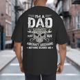 Dad Airplane Plane Aviation Aircraft Mechanic Big And Tall Men's T-Shirt Back Print