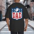 Dad American Football Happy Birthday Family Matching Retro Big And Tall Men's T-Shirt Back Print Dad American Football Happy Birthday Family Matching Retro Big And Tall Men's T-Shirt Back Print