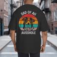 Dad Of An Ausshole Australian Shepherd Aussie Big And Tall Men's T-Shirt Back Print