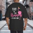 Dad Of B-Day Girl Flamazing Pink Flamingo Birthday Party Big And Tall Men's T-Shirt Back Print Dad Of B-Day Girl Flamazing Pink Flamingo Birthday Party Big And Tall Men's T-Shirt Back Print