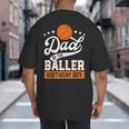Dad Of The Baller Birthday Boy Basketball Themed Party Big And Tall Men's T-Shirt Back Print