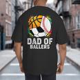 Dad Of Ballers Baseball Soccer Basketball Dad Big And Tall Men's T-Shirt Back Print Dad Of Ballers Baseball Soccer Basketball Dad Big And Tall Men's T-Shirt Back Print