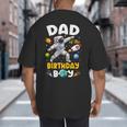 Dad Of The Birthday Boy Astronaut Outer Space Birthday Big And Tall Men's T-Shirt Back Print