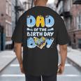 Dad Of The Birthday Boy Blue Dog Family Matching Big And Tall Men's T-Shirt Back Print