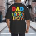 Dad Of The Birthday Boy Building Block Birthday Big And Tall Men's T-Shirt Back Print