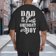 Dad Of The Birthday Boy Dirt Bike Big And Tall Men's T-Shirt Back Print