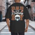 Dad Of The Birthday Boy Football Party Family Matching Big And Tall Men's T-Shirt Back Print