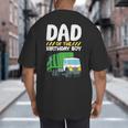 Dad Of The Birthday Boy Garbage Truck Birthday Party Big And Tall Men's T-Shirt Back Print