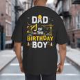 Dad Of The Birthday Boy Matching Construction Crew B-Day Big And Tall Men's T-Shirt Back Print
