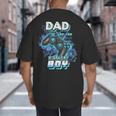 Dad Of The Birthday Boy Matching Video Game Birthday Party Big And Tall Men's T-Shirt Back Print