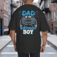 Dad Of The Birthday Boy Matching Video Gamer Birthday Party Big And Tall Men's T-Shirt Back Print