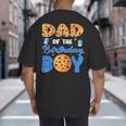 Dad Of The Birthday Boy Milk And Cookies 1 Year Old Big And Tall Men's T-Shirt Back Print