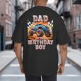 Dad Of The Birthday Boy Monster Truck Birthday Big And Tall Men's T-Shirt Back Print Dad Of The Birthday Boy Monster Truck Birthday Big And Tall Men's T-Shirt Back Print