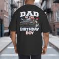 Dad Of The Birthday Boy Policeman Officer Party Big And Tall Men's T-Shirt Back Print