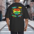 Dad Of The Birthday Boy Shirt Father Superhero Comic Party Big And Tall Men's T-Shirt Back Print