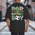 Dad Of The Birthday Boy Soccer Player Game Day Big And Tall Men's T-Shirt Back Print