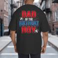 Dad Of The Birthday Boy Spider Web Birthday Party Matching Big And Tall Men's T-Shirt Back Print Dad Of The Birthday Boy Spider Web Birthday Party Matching Big And Tall Men's T-Shirt Back Print