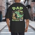 Dad Of The Birthday BoyRex Dinosaur Family Party Big And Tall Men's T-Shirt Back Print