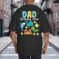 Dad Birthday Crew Sea Ocean Fish Aquarium Bday Party Big And Tall Men's T-Shirt Back Print