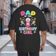 Dad Of The Birthday Girl Candy Family Bday Party Big And Tall Men's T-Shirt Back Print