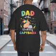 Dad Of The Birthday Girl Capybara Bday Party Family Big And Tall Men's T-Shirt Back Print Dad Of The Birthday Girl Capybara Bday Party Family Big And Tall Men's T-Shirt Back Print