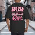 Dad Of The Birthday Girl Family Pink Coquette Bow Big And Tall Men's T-Shirt Back Print Dad Of The Birthday Girl Family Pink Coquette Bow Big And Tall Men's T-Shirt Back Print