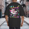 Dad Of The Birthday Girl Rolling Skate Family Matching Big And Tall Men's T-Shirt Back Print