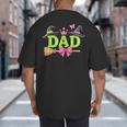 Dad Of The Birthday Girl Witch Family Party Decorations Big And Tall Men's T-Shirt Back Print