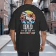 Dad Of The Birthday Party Outfit Dinosaur Daddy Big And Tall Men's T-Shirt Back Print