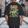 Dad Of The Birthday Party Outfit Dinosaur Squad Daddy Big And Tall Men's T-Shirt Back Print