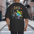 Dad Building Blocks Monster Truck Dinosaur Birthday Big And Tall Men's T-Shirt Back Print Dad Building Blocks Monster Truck Dinosaur Birthday Big And Tall Men's T-Shirt Back Print
